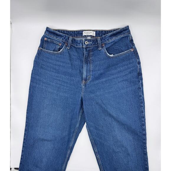 Abercrombie & Fitch High Rise Vintage Straight Jean Size 12 Curve Love - Picture 5 of 5